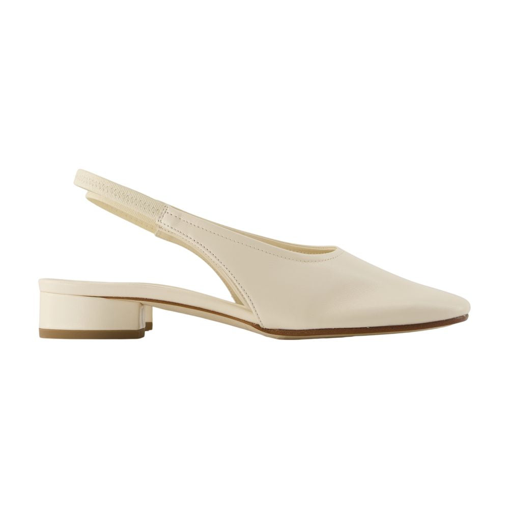 Aeyde Dua Sling-back Heel — White