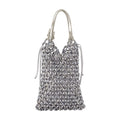 Staud Karla Shoulder Bag — Silver