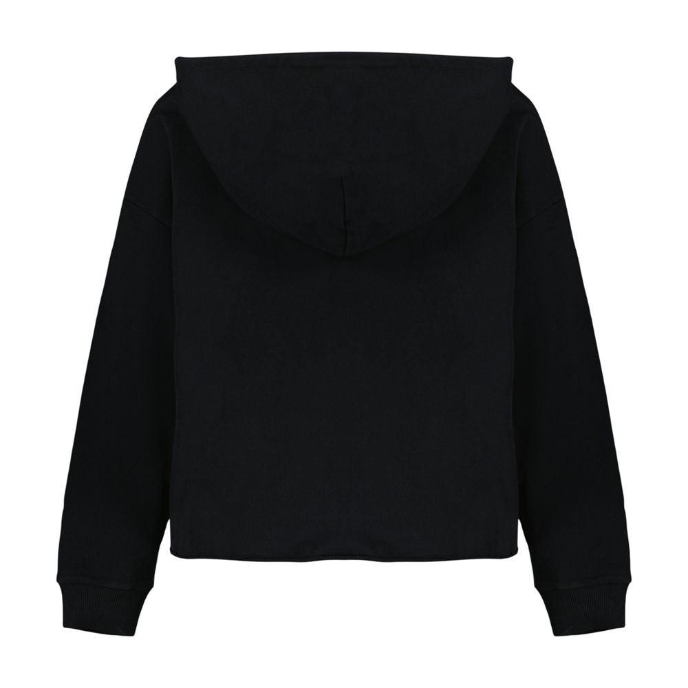 MM6 Maison Margiela Cotton Hoodie Sweatshirt — Black