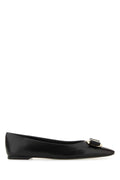 Ferragamo Ballerina Flat — Black