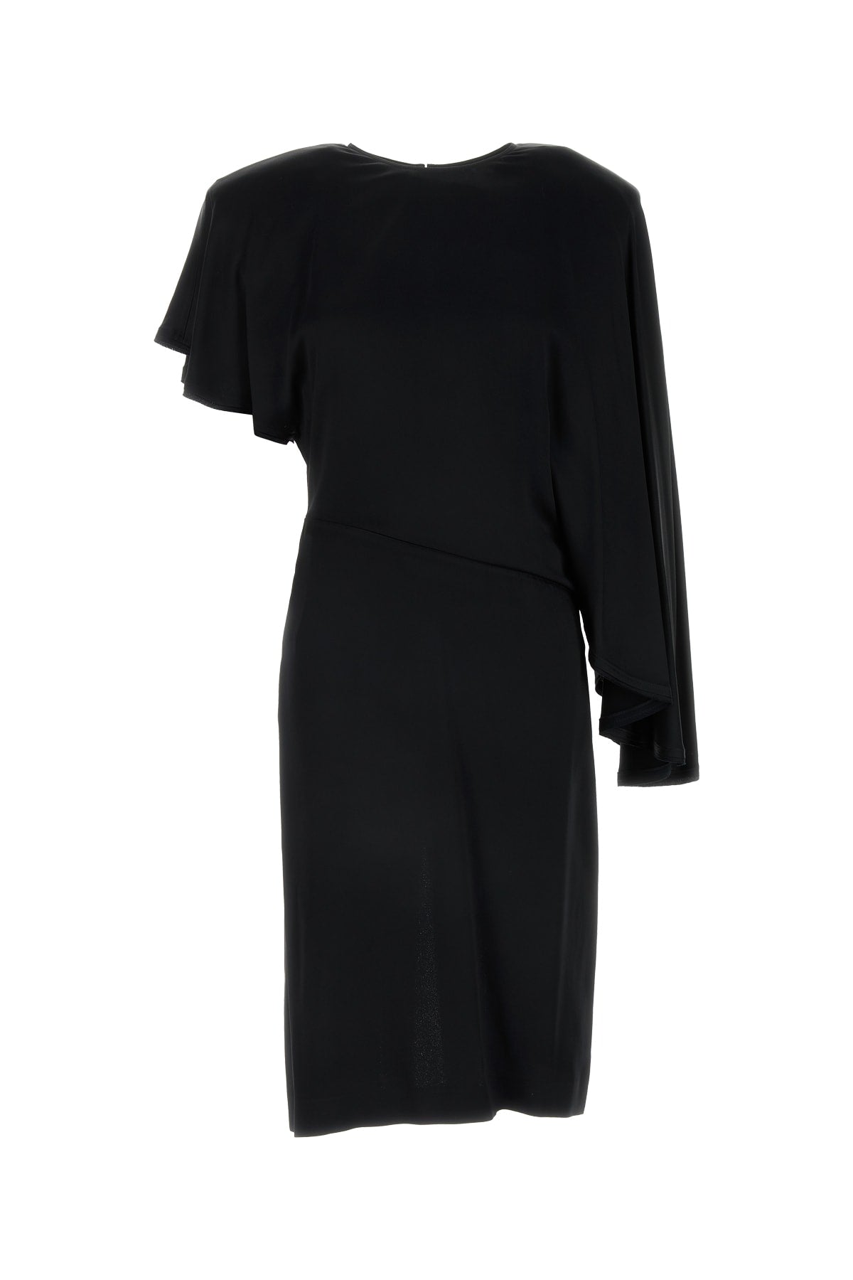 Stella McCartney Draped Viscose Dress — Black