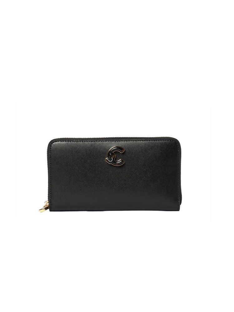Coccinelle Calf Split Leather Wallet — Black