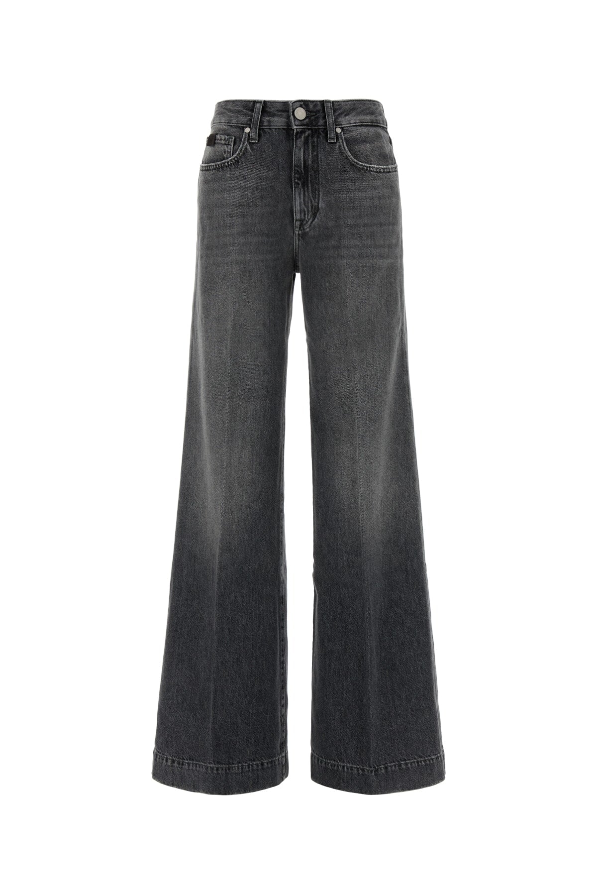 Jacob Cohen Wide-Leg Denim Jeans — Gray