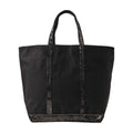 Vanessa Bruno Canvas and Sequin Tote Bag — Black