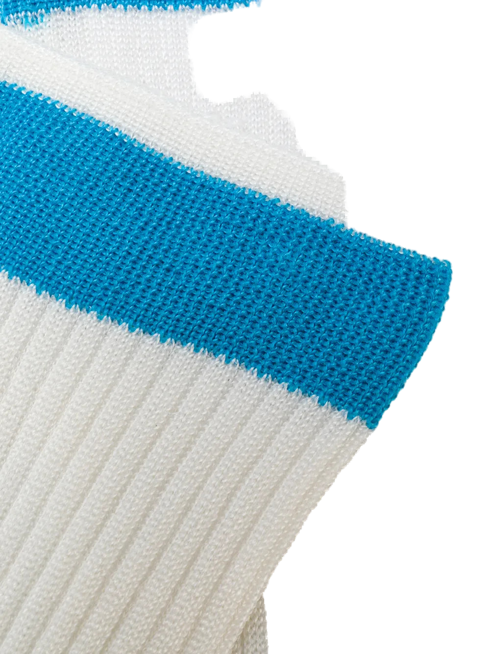 Valentino Silk Blend Ribbed Socks — White