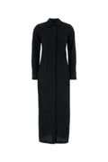 Max Mara Cotton-Polyester Shirt Dress — Black