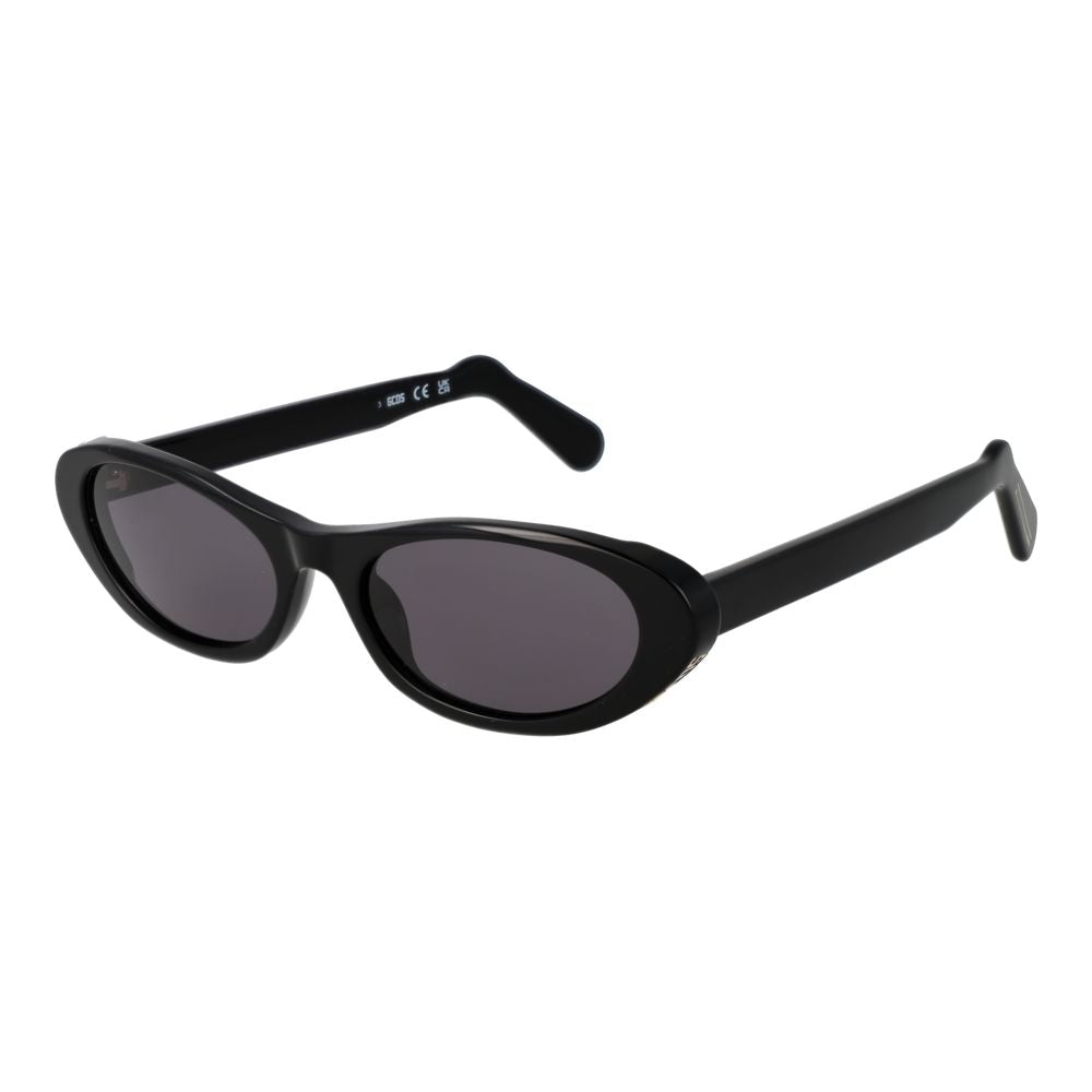 GCDS GC-1066156 Oval Plastic Sunglasses — Black