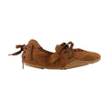 Acne Studios Lace-Up Lambskin Sneaker — Brown