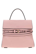 Moschino Nappa Leather Top Handle Bag — Pink