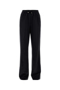 Moncler Wool Blend Trousers — Gray