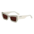 Off-White OERI137AURORA0164 Rectangular Tinted Sunglasses — White