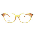 Celine CL50007F039 Transparent Acetate Round Frame Eyeglasses — Yellow