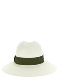 Borsalino BO333353BM Bicolor Hemp Fedora — White