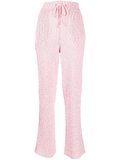 Ferragamo Drawstring-Fastening Knit Trousers — Pink
