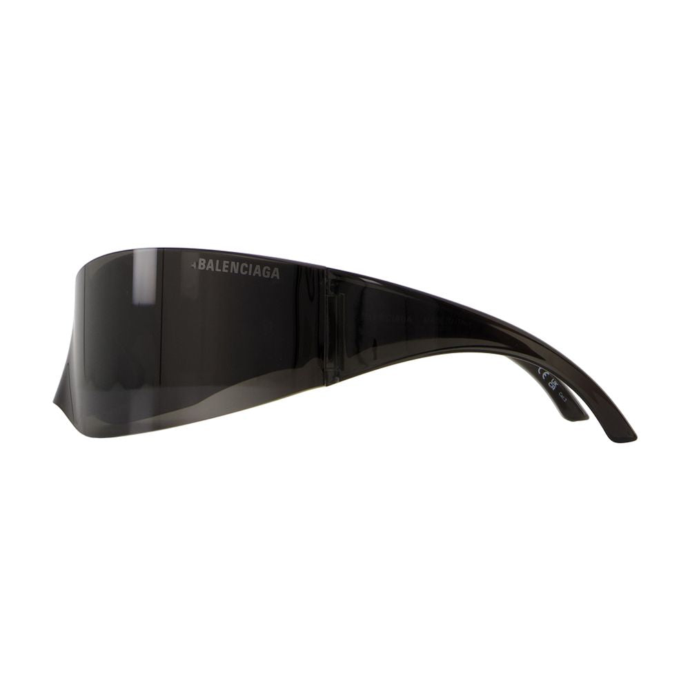 Balenciaga BB0299S-001 Wraparound Nylon Sunglasses — Black