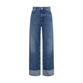 Dolce & Gabbana Straight-Leg Denim Jeans — Blue