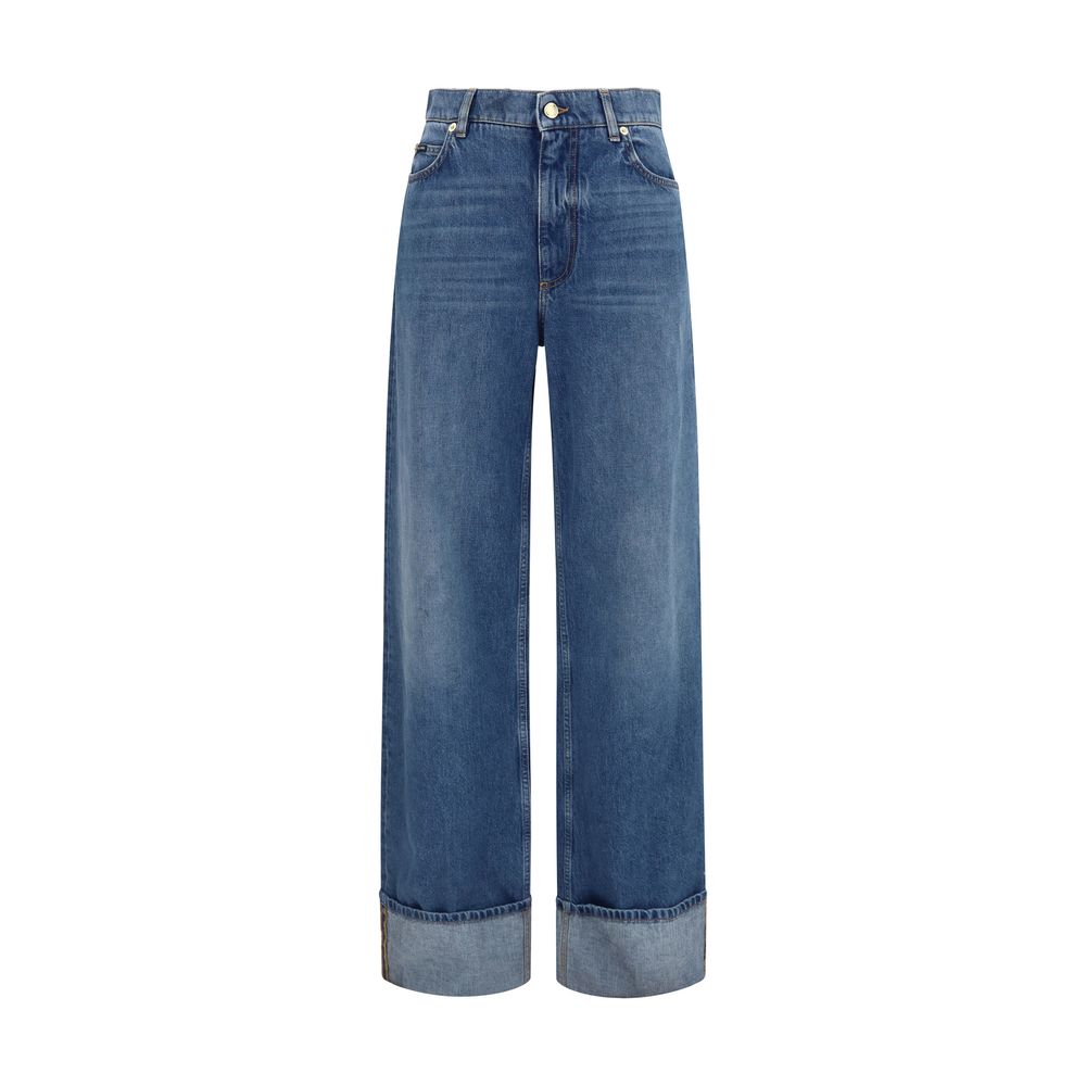Dolce & Gabbana Straight-Leg Denim Jeans — Blue
