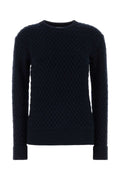 Bottega Veneta Intreccio Sweater — Navy