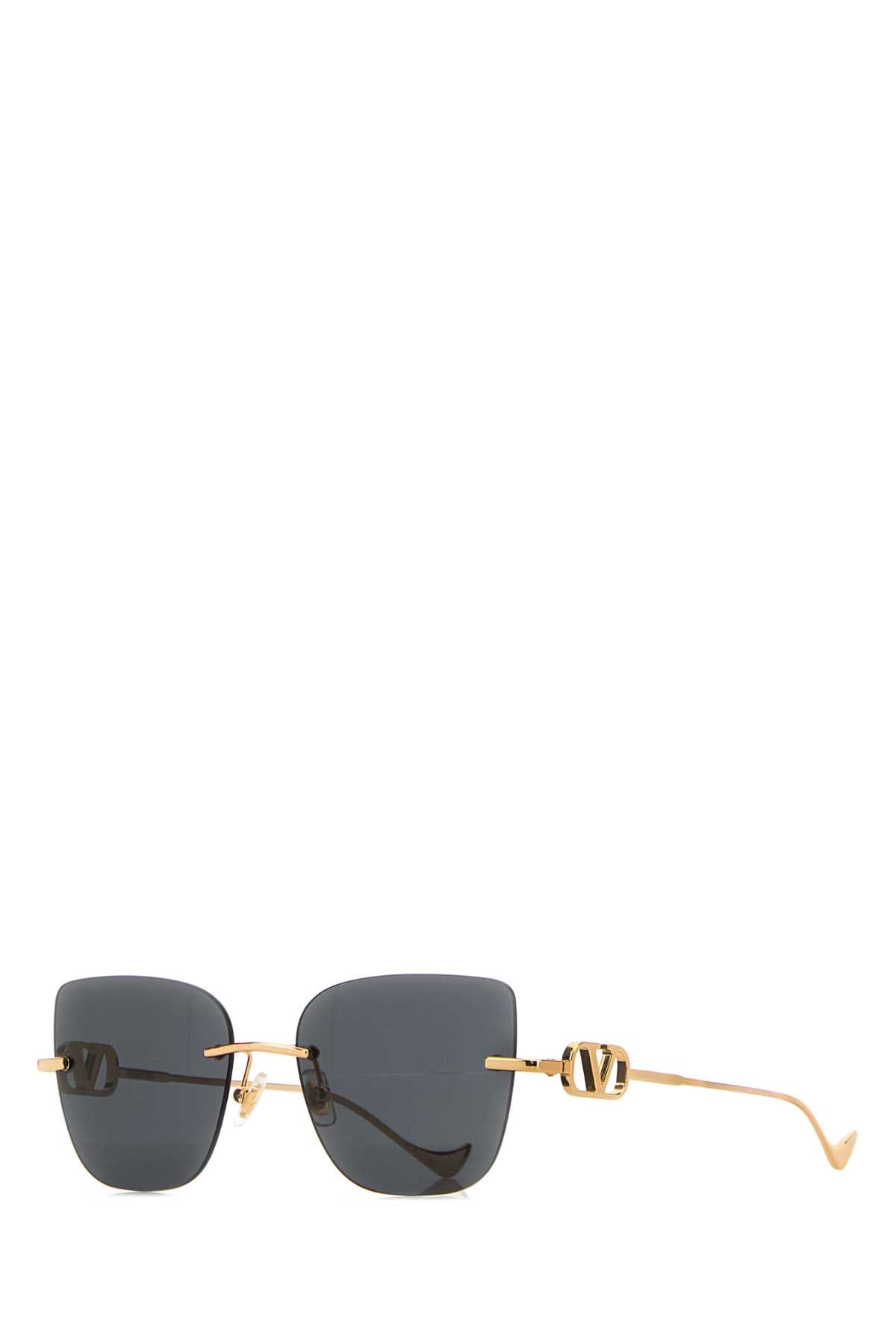 Valentino Garavani VG0033S00154 Gold-Tone Metal Sunglasses — Gold