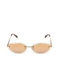 Just Cavalli SJC155 Rimless Metal Sunglasses — Rose gold