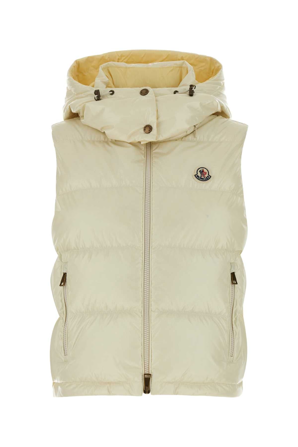 Moncler Vest Down Vest — Beige