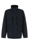 Stone Island Cargo-Pocket Polyester Jacket — Navy