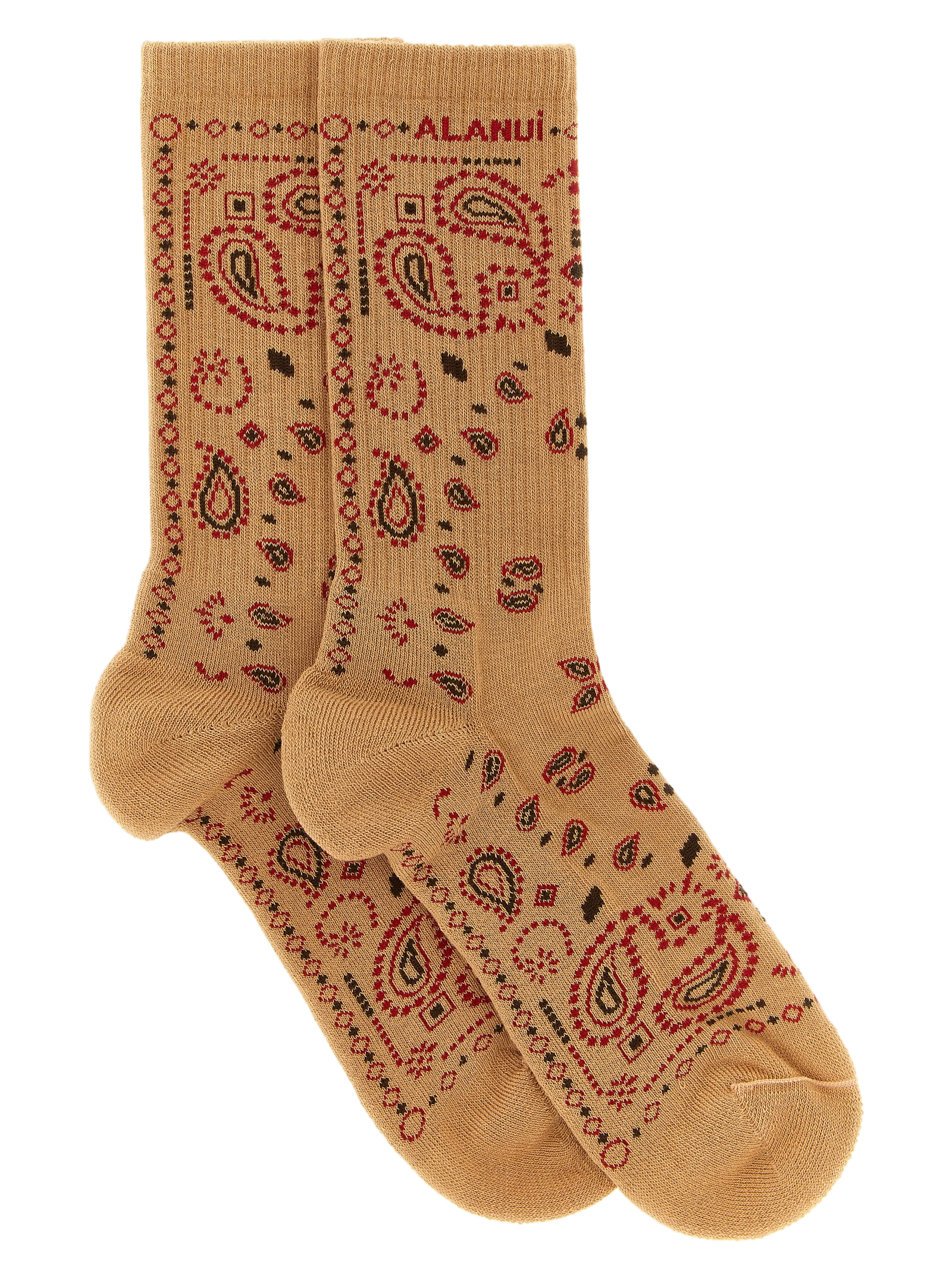 Beige Cotton Socks Clothing