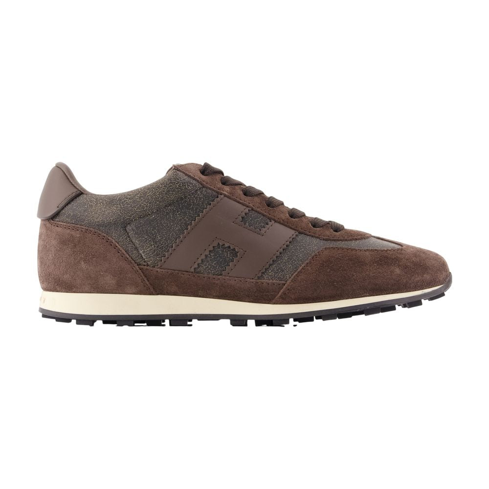 Hogan H699 Allacciato H Sneaker — Brown