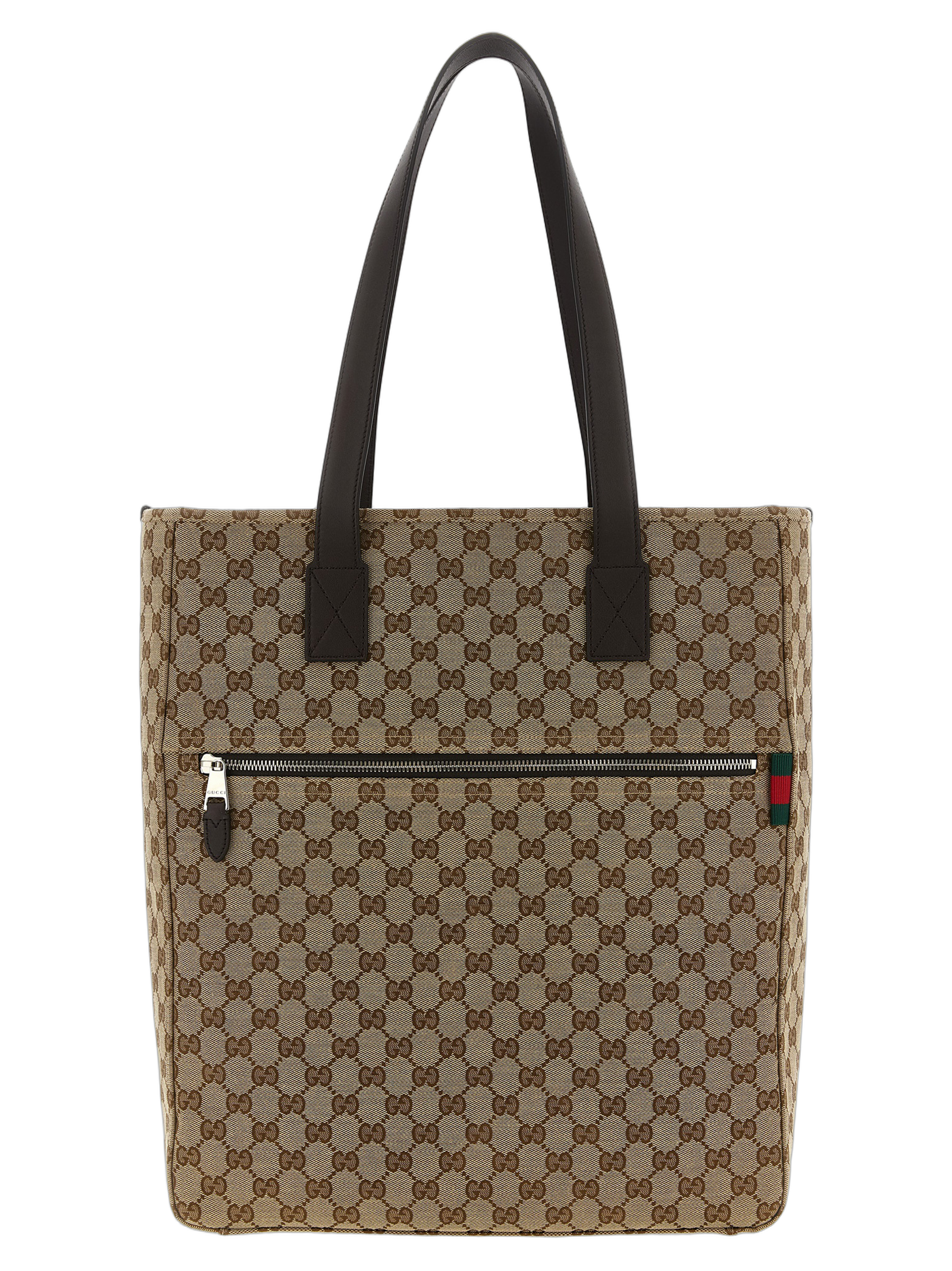 Gucci GG Canvas Shoulder Bag — Brown