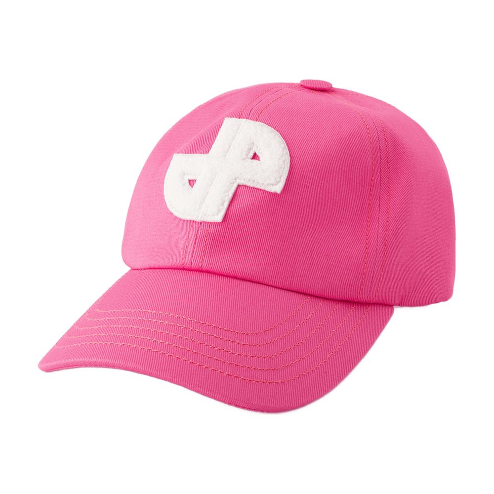 Patou AC0630175455P Logo-Embroidered Cotton Baseball Cap — Pink
