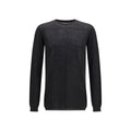 Rick Owens Merino Wool Fine-Knit Sweater — Black