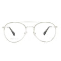 Jimmy Choo JC230080700 Round Metal-Frame Eyeglasses — Clear