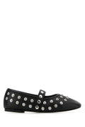 Stella McCartney Studded Leather Flat — Black
