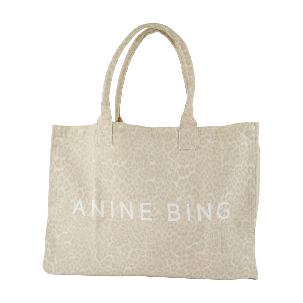 Anine Bing Leo Tote Bag — Beige