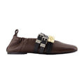 Ganni Sue Flat — Brown