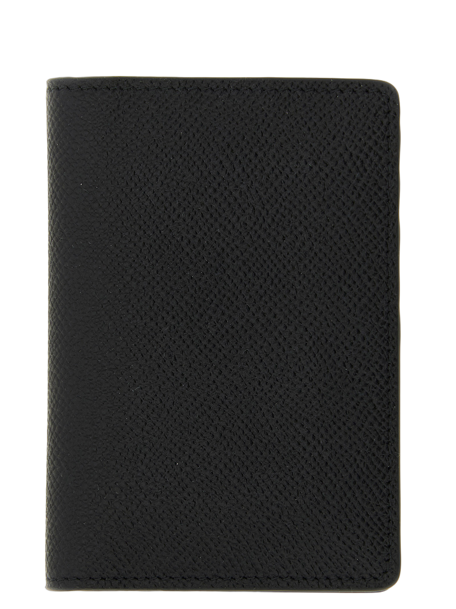 Maison Margiela Calfskin Leather Card Case — Black