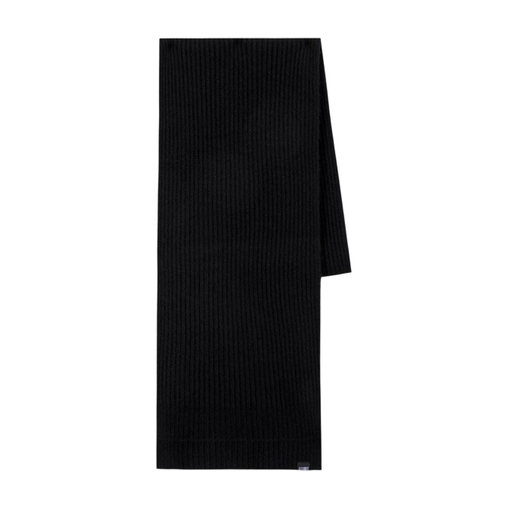 MM6 Maison Margiela Ribbed Wool Scarf — Black