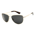 Burberry BE3149110987 Aviator Full Rim Sunglasses — Gold