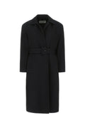 Dries Van Noten Wool Belted Coat — Black