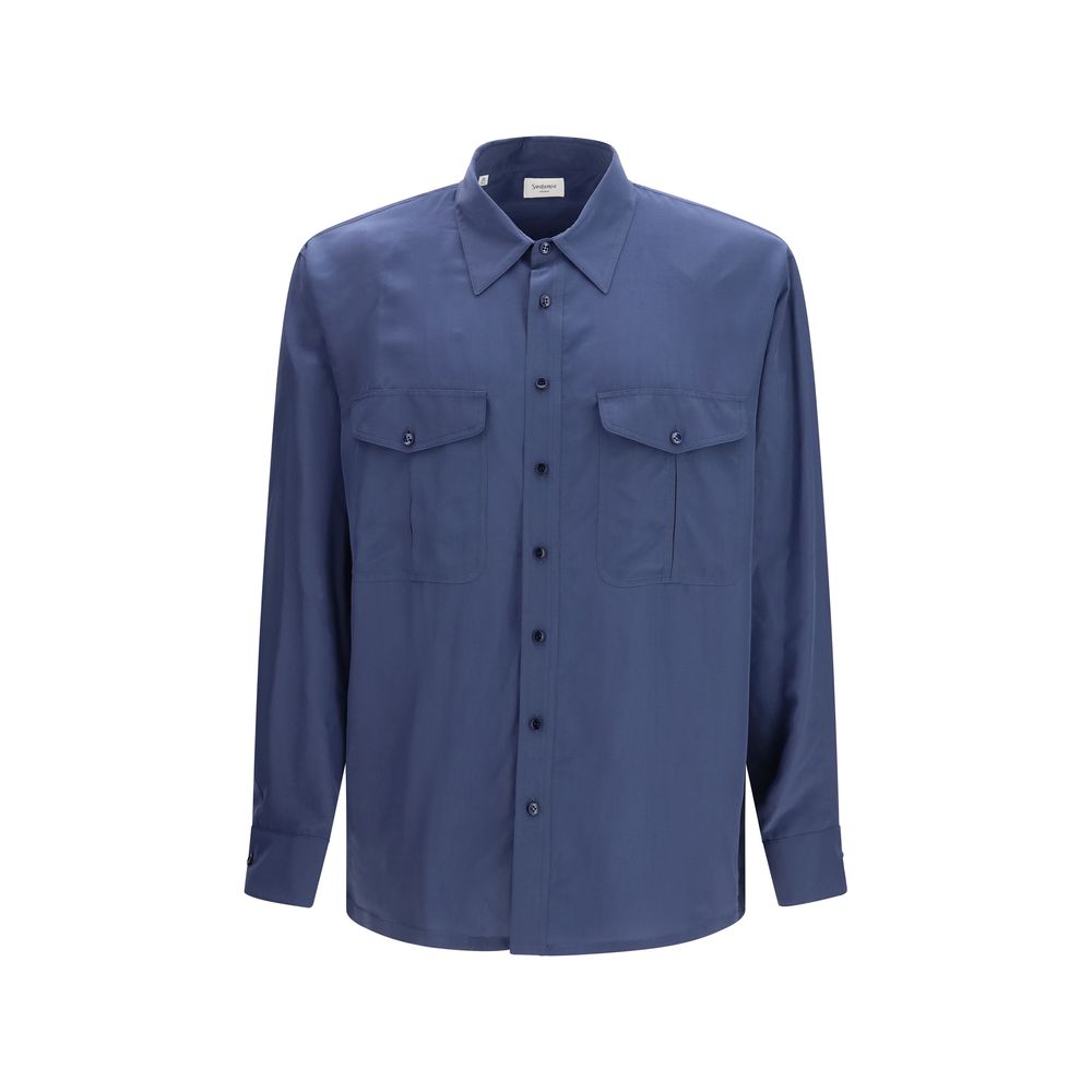 Saint Laurent Toile 4812 Shirt — Blue
