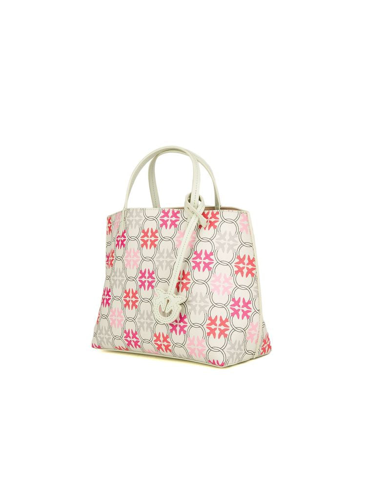 Pinko Carrie Shopper Tote Bag — White