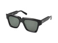 Valentino VLS-162A-51_V Square Acetate Frame Sunglasses — Black