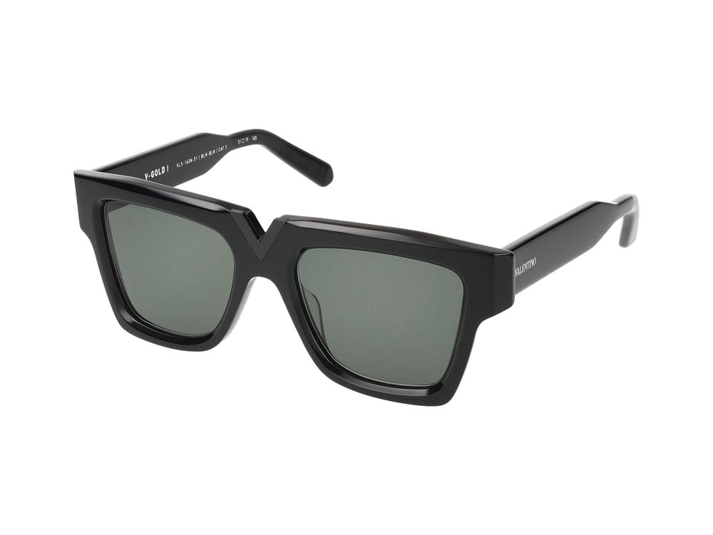 Valentino VLS-162A-51_V Square Acetate Frame Sunglasses — Black