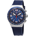 Swatch Chronograph Stainless Steel Watch — Blue