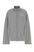 Miu Miu Logo-Embroidered Cotton Sweatshirt — Gray