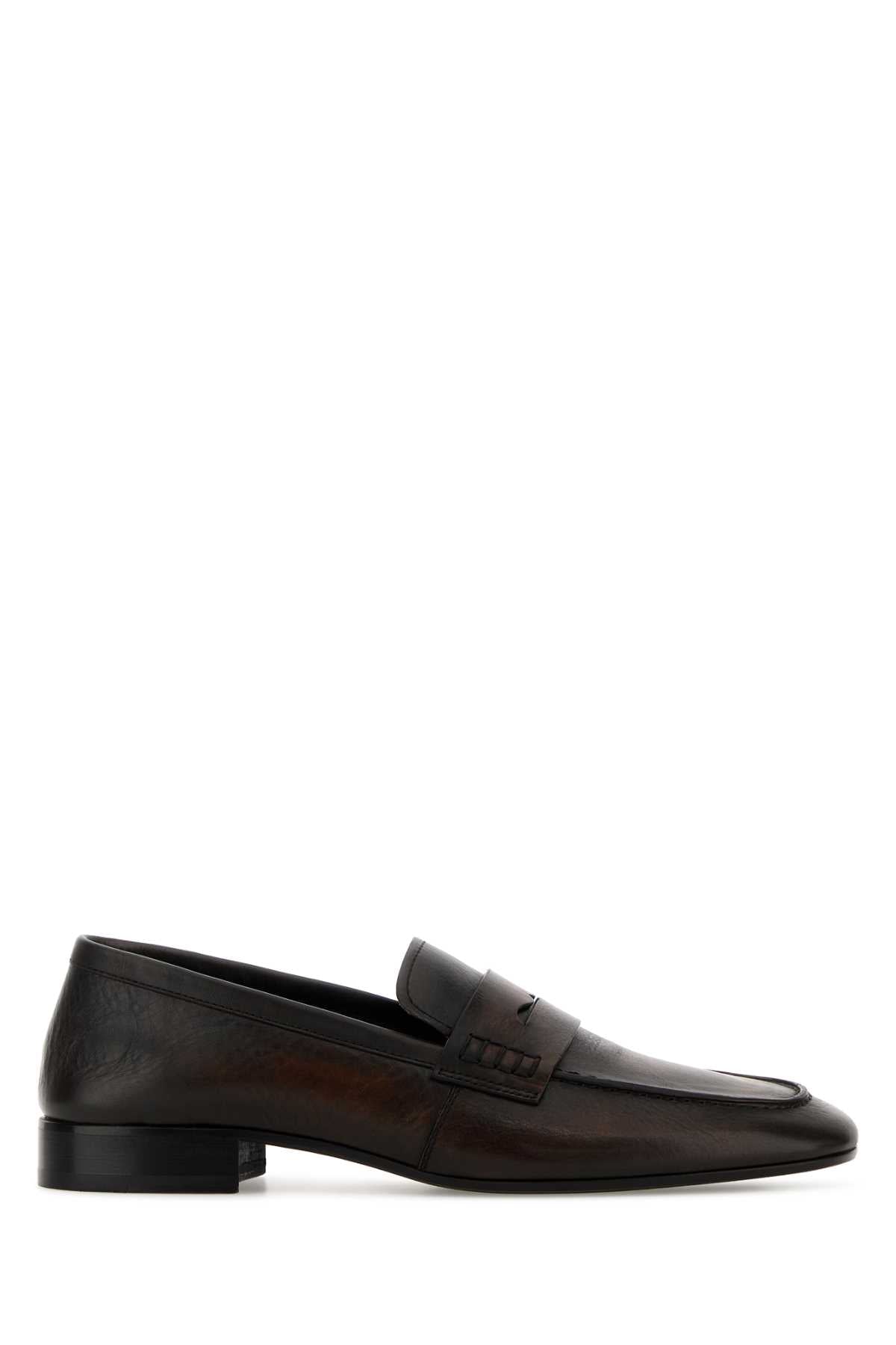 Dries Van Noten Leather Loafer — Brown