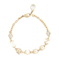 Alexander McQueen Logo Charm Chain Bracelet — Gold