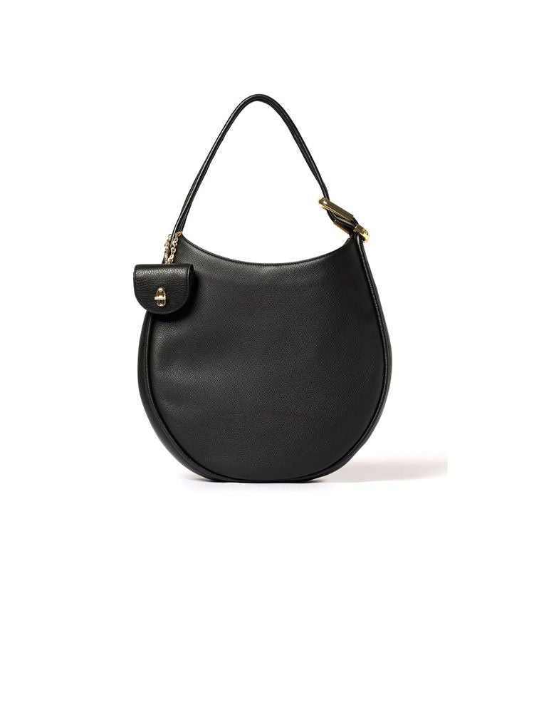 Marc Jacobs Calf Leather Hobo Bag — Black