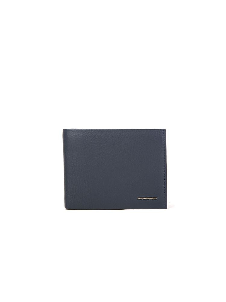 Momo Design Genuine Leather Wallet — Blue