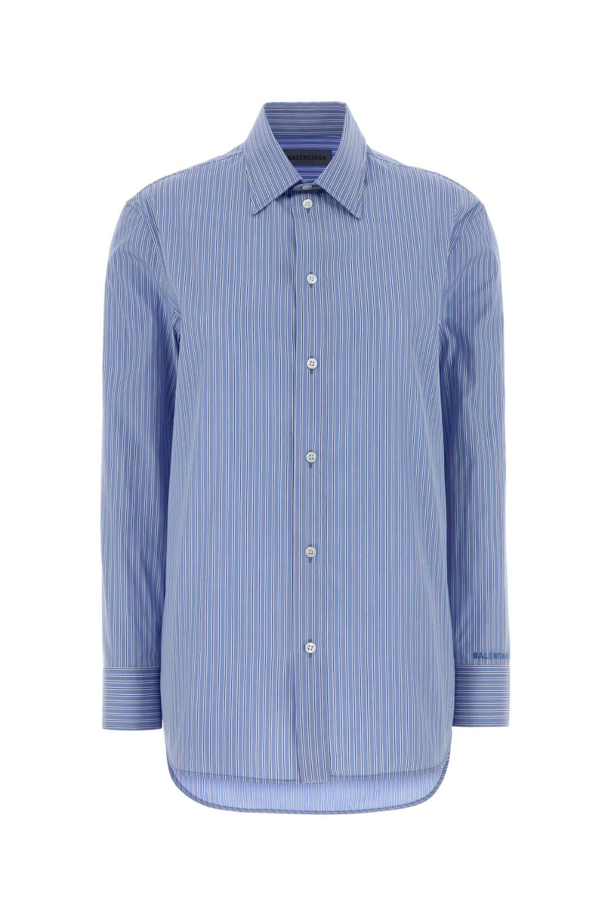 Balenciaga Buttons Shirt — Blue